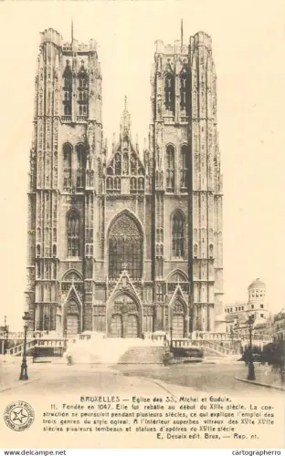 A5010 Belgium Bruxelles Cathedral of St. Michael and St. Gudula
