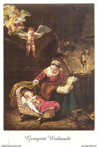 A5564 Paintings REMBRANDT The Holy Family with Angels