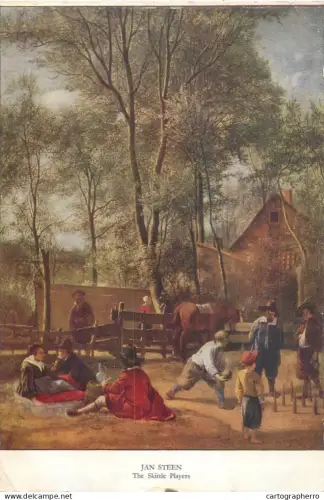 A5564 Paintings Jan Steen Skittle Players Outside an Inn