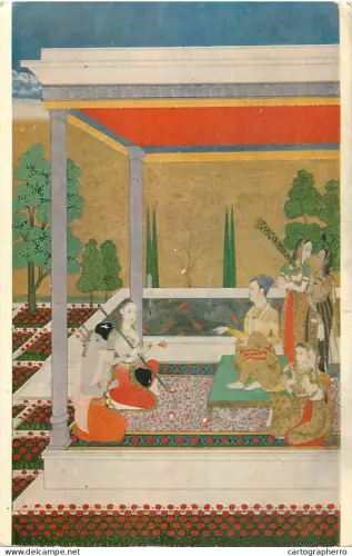 A5564 Painting representation of a "Shri Raga" from the Deccani-Hyderabad school, from 18th century