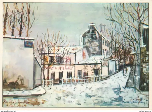 A5564 Paintings Maurice Utrillo The Agile Rabbit Montmartre