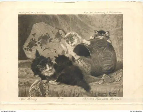 A5563 Paintings Henriëtte Ronner-Knip How funny Kittens at Play