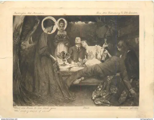A5563 Paintings Charles Sims What Are These To Me And You Who Deeply Drink Of Wine