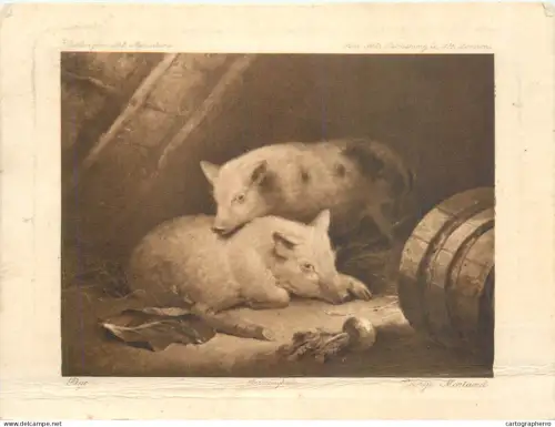 A5563 Paintings George Morland Pigs