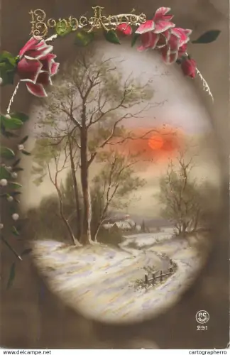 A6232 Fantaisie Bonne Annee cpa