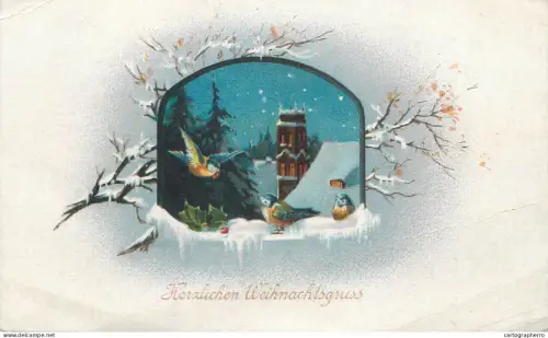 A6232 Herzlichen Weihnachtsgruss AK