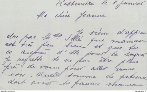 A6232 Greetings from... holographic letter written in French