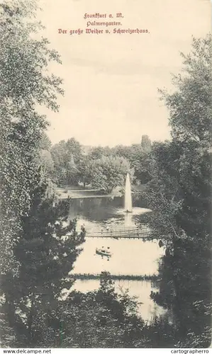 A5835 Germany Frankfurt am Main Der große Weiher v. Schweizerhaus Palmgarten