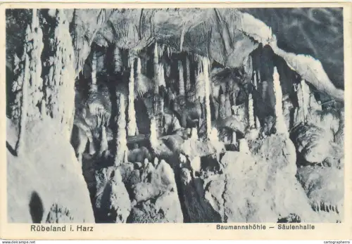 A5835 Germany Rubenland i Harz Baumannshohle Saulenhalle