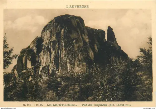 A5835 France L'Auvergne Mont Dore Pic du Capucin