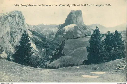 A5834 France Dauphine Les Trieves Le Mont Aiguille et le Col du Laupet