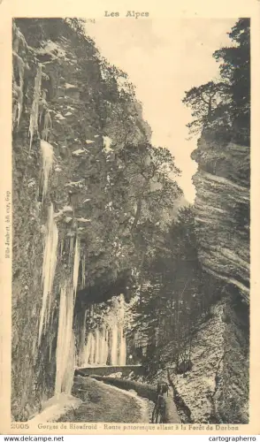 A5834 France Gorges de Rioufroid Foret de Darbon paysage pittoresque