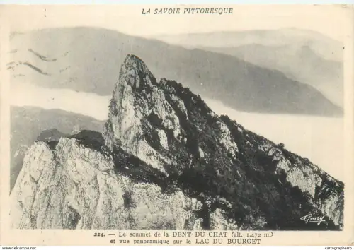 A5834 France Savoie pittoresque Sommet du Dent du Chat
