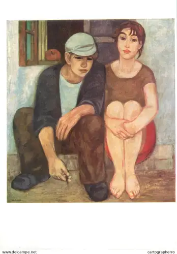 A5562 Paintings Bernhard Huckstadt Young couple