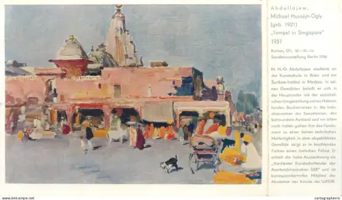A5562 Paintings Mihail Abdullayev Temple in Singapore