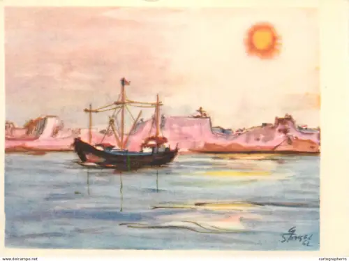 A5562 Paintings Gerard Stengel In the British Chanel