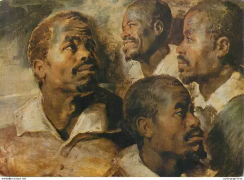 A5562 Paintings Pierre-Paul Rubens black heads
