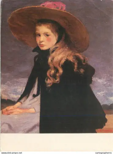 A5562 Paintings Henri Evenepoel Henriette with a big hat