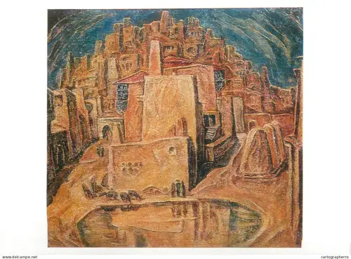 A5561 Paintings K. A. Murzabekov Balkan Village