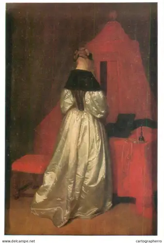 A5561 Paintings Gerard Ter Borch The lady in white satin