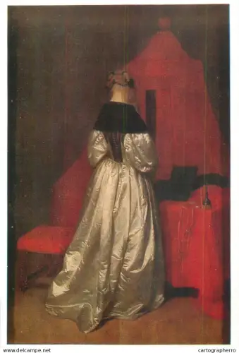 A5561 Paintings Gerard Ter Borch The lady in white satin