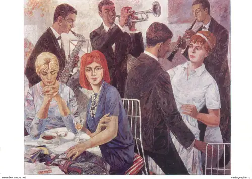 A5561 Paintings Wilhelm Schmied dance cafe