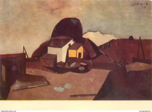 A5561 Paintings Vincent Hloznij Train station Hričov II