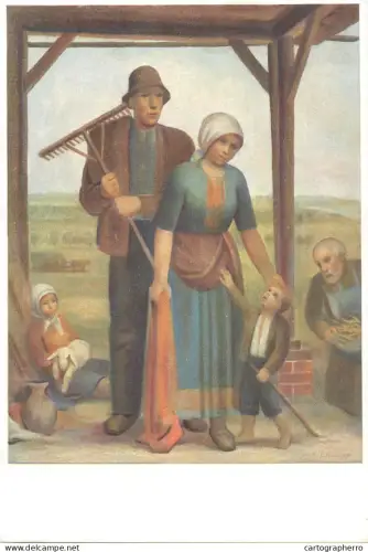 A5560 Paintings Georg Ehmig break from the harvest