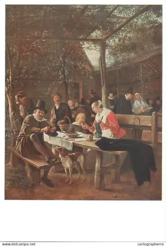A5560 Paintings Jan Steen Tavern's garden