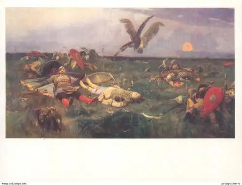 A5560 Paintings Viktor Vasnetsov After the battle of Prince Igor with the Polovtsians