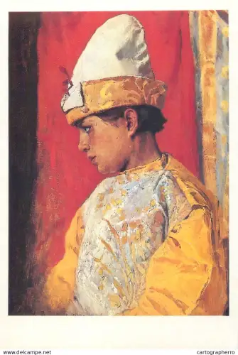 A5560 Paintings Viktor Vasnetsov in a clown costume