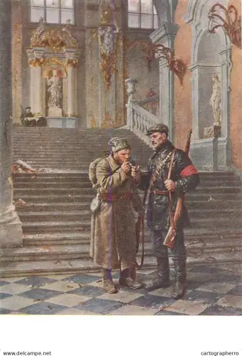 A5559 Paintings Vladimir Serov Taking the Winter Palace