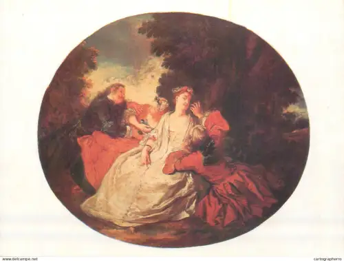 A5559 Paintings Jean-François de Troy Scene in the park
