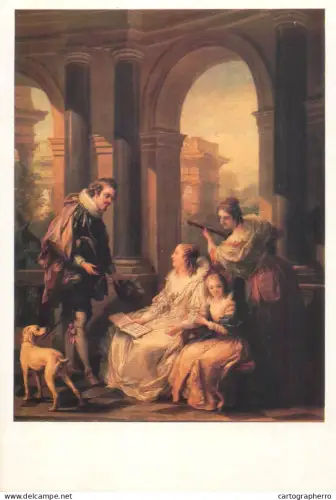 A5559 Paintings Charles-André van Loo Spanish conversation