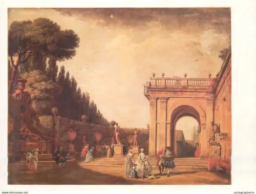 A5559 Paintings Claude-Joseph View from the Villa Ludovisi park in Rome