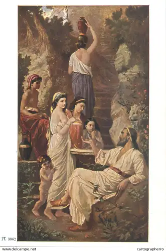 A5559 Paintings Anselm Feuerbach Hafiz at the fountain