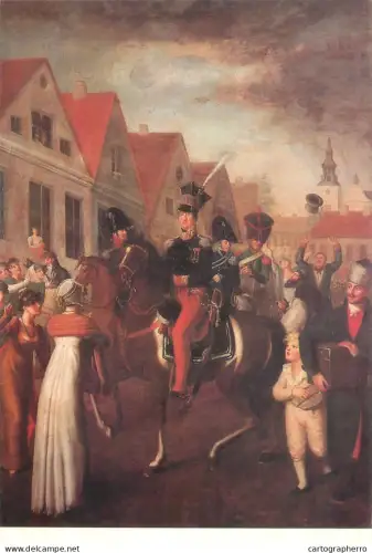 A5559 Paintings Jan Gladyzs The triumphal entry of General Jan Henryk Dąbrowski into the city of Poznan