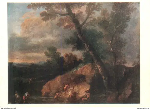 A5559 Paintings Salvatore Rosa Sea landscape with robbers -