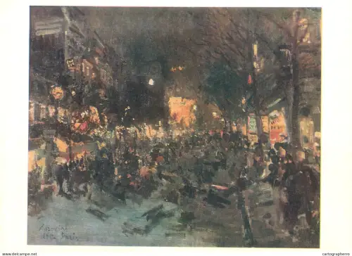 A5559 Paintings  Konstantin Korovin Boulevard in Paris