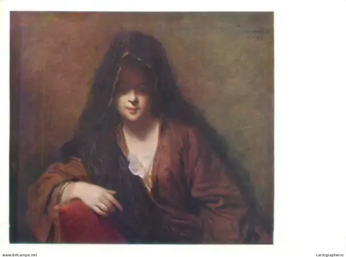 A5558 Paintings Jean Baptiste Santerre Young women with a shawl on her head