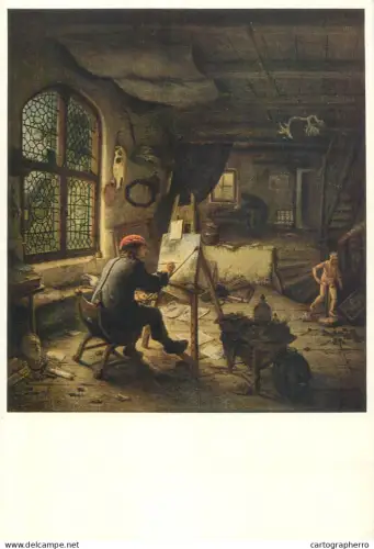 A5558 Paintings Adriaen van Ostade The painter in his studio