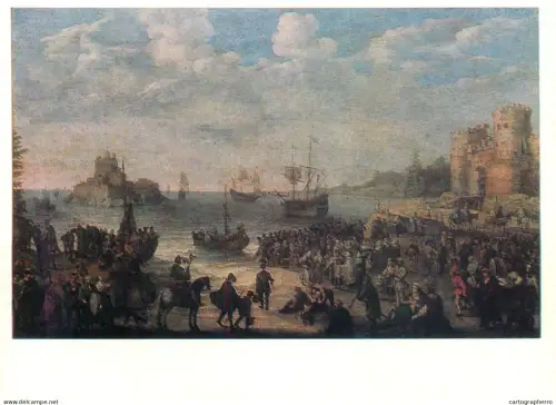 A5558 Paintings Adam Willaerts Christ Preaching from a Ship on the Sea of Galilee