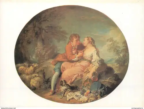A5558 Paintings Francois Boucher Pastoral Scene