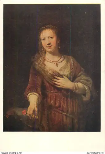 A5558 Paintings REMBRANDT Saskia with carnation
