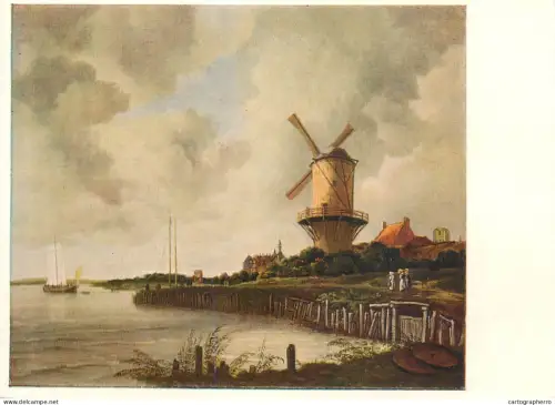 A5558 Paintings Jakob van Ruisdael Windmill at Wijk bij Duurstede