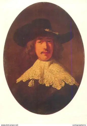 A5558 Paintings REMBRANDT Portrait of a young man with a lace collar
