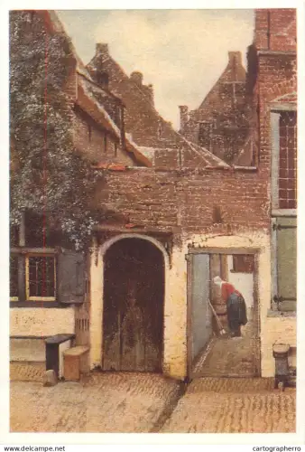 A5558 Paintings J. Vermeer Delft The street