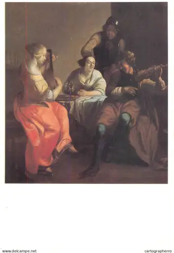 A5558 Paintings Jocob Ochtervelt Brothel scene