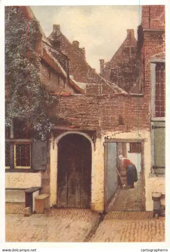 A5558 Paintings J. Vermeer Delft The street