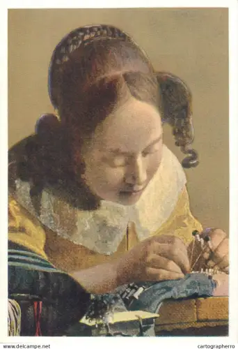 A5558 Paintings Vermeer van Delft The Lacemaker
